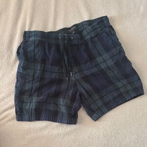PacSun Navy Plaid Shorts